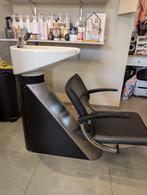 wastafel kapsalon, Ophalen