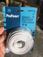 Câble téléphonique de 15 m, Télécoms, Téléphones fixes | Filaires, Enlèvement, Neuf