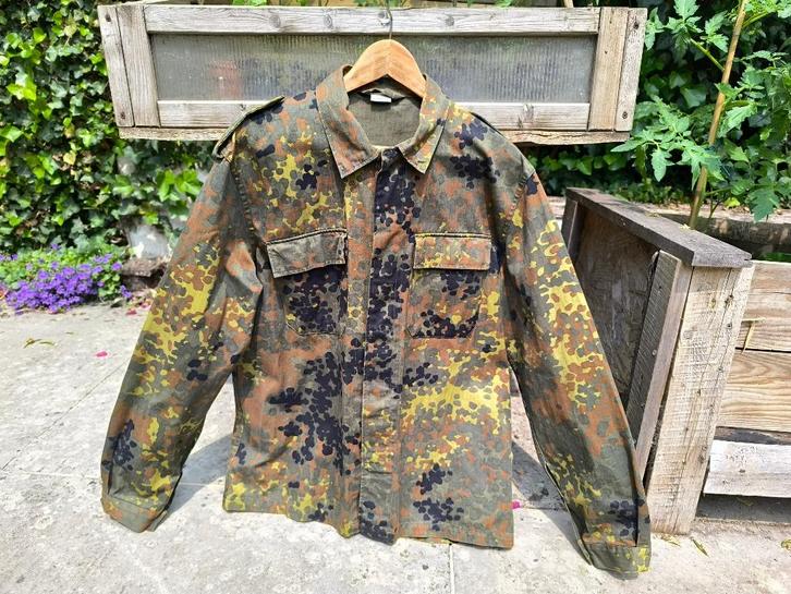 Hemd/jas Belgisch leger ABL vintage camouflage flecktarn 80, Verzamelen, Militaria | Algemeen, Landmacht, Kleding of Schoenen