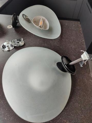 Paire Artemide. modèle Tebe Parete.Design Ernesto Gismondi, Enlèvement, Utilisé, Verre, Vintage