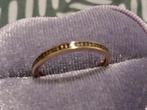 14Karaat Roze Gouden Ring met Zwarte Diamanten 0,29K, 18 tot 19, Nieuw, Goud, Ophalen