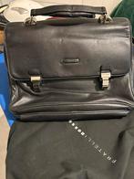 Mooie briefcase in zwart leder, Ophalen of Verzenden, Zo goed als nieuw, Aktetas