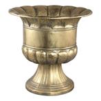 Grote antiek gouden metalen VAAS - old gold look, Maison & Meubles, Accessoires pour la Maison | Vases, Autres matériaux, Enlèvement