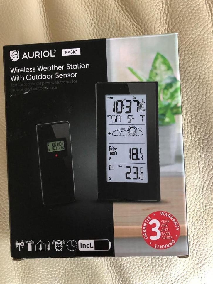 Station Meteo, Audio, Tv en Foto, Weerstations en Barometers, Gebruikt, Weerstation, Ophalen of Verzenden