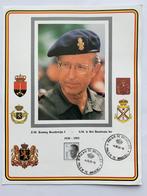 First Day Card overlijden Koning Boudewijn 1993, Verzamelen, Koningshuis en Royalty, Ophalen of Verzenden, Zo goed als nieuw, Kaart, Foto of Prent