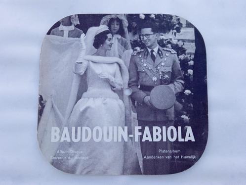 Album- disque du mariage du roi Baudouin, Verzamelen, Koningshuis en Royalty, Gebruikt, Overige typen, Ophalen of Verzenden