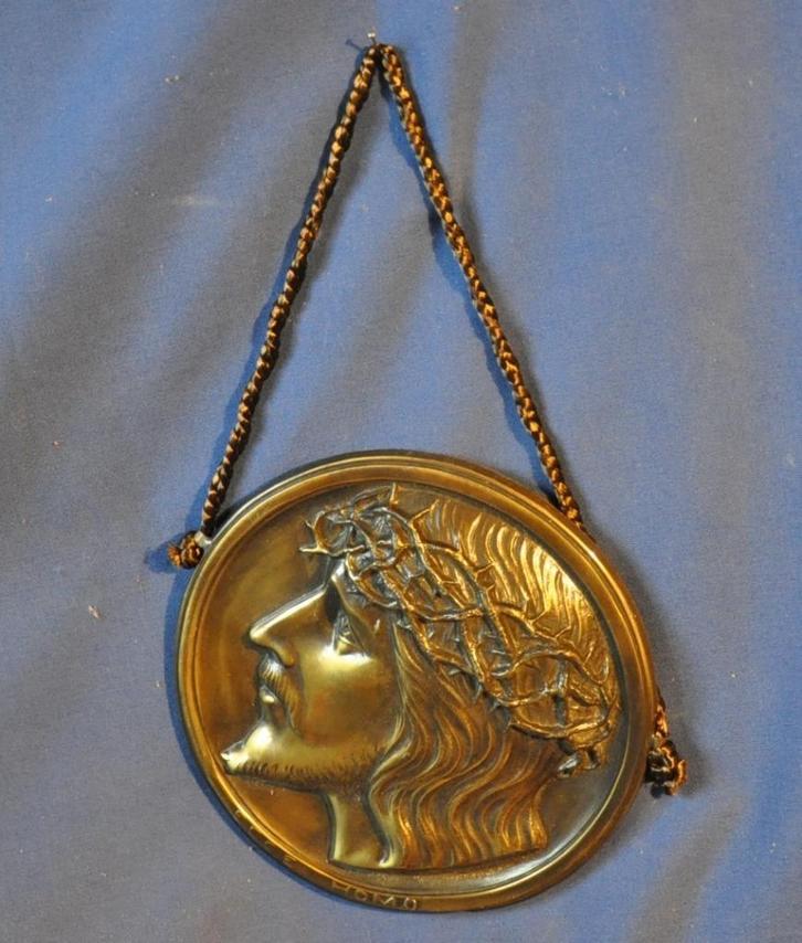 plaque mural religieuse tete de christ ecce homo, Antiquités & Art, Antiquités | Objets religieux, Enlèvement ou Envoi