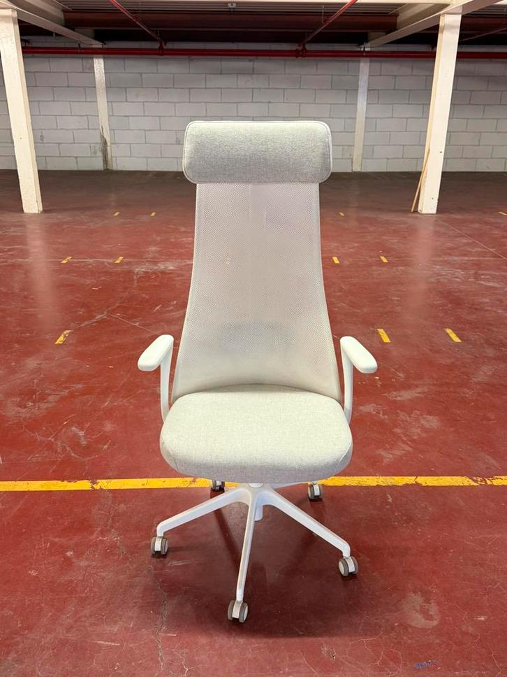 Bureaustoel ergonomisch - zeer goede staat, Maison & Meubles, Chaises de bureau, Comme neuf, Chaise de bureau, Blanc, Ergonomique
