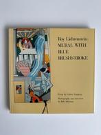 Roy Lichtenstein : Peinture murale avec coup de pinceau bleu, Comme neuf, Enlèvement, Peinture et dessin