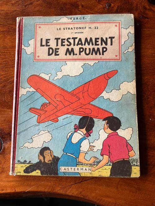 Ho, Zette et Jocko - Le testament de M. Pump EO 1951, Boeken, Stripverhalen, Gelezen, Eén stripboek, Ophalen of Verzenden