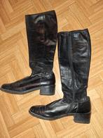 Zwarte leren laarzen maat 41-42, Kleding | Dames, Schoenen, Ophalen, Gedragen