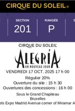 Tickets Cirque du Soleil, Tickets en Kaartjes, Twee personen