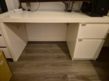 Bureau blanc Malm Ikea, Enlèvement, Utilisé, Bureau