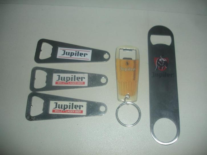 Flesopeners Jupiler, 5 verschillende, Verzamelen, Biermerken, Zo goed als nieuw, Overige typen, Jupiler, Ophalen of Verzenden