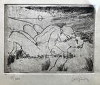 Ets Floris Jespers (1889-1965) Kissing Couple In The Dunes, Ophalen