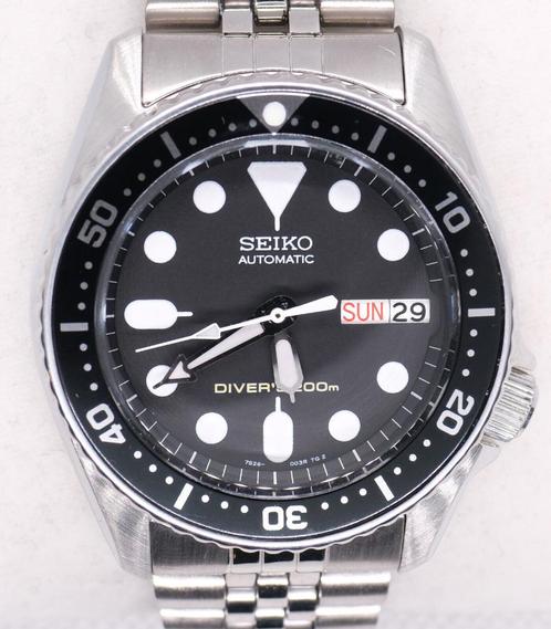 Seiko SKX013 K2 "MINI" Diver's 200m + Bracelet Caoutchouc Or, Handtassen en Accessoires, Overige Accessoires, Zo goed als nieuw
