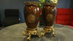 Pair de vases en bronze, époque Meiji., Enlèvement ou Envoi, Comme neuf