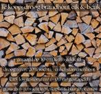 droog brandhout eik/beuk 30 cm - gratis thuis gebracht, Tuin en Terras, 6 m³ of meer, Ophalen, Eikenhout, Blokken