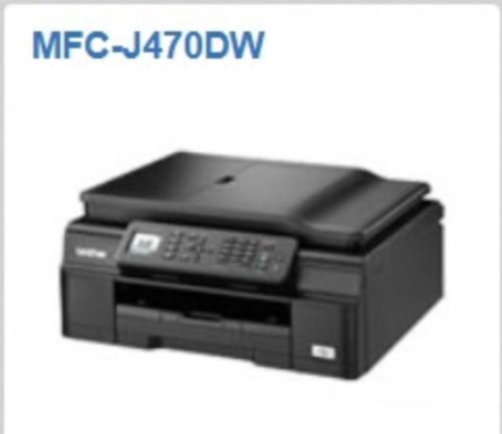 Imprimante Brother MFC-J470DW, Computers en Software, Printers, Zo goed als nieuw, Printer, Inkjetprinter, Faxen, Kleur printen