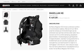 Mares BCD “Magellan HD” size M nieuw aan PROMO 279€ - Ecoche beschikbaar voor biedingen