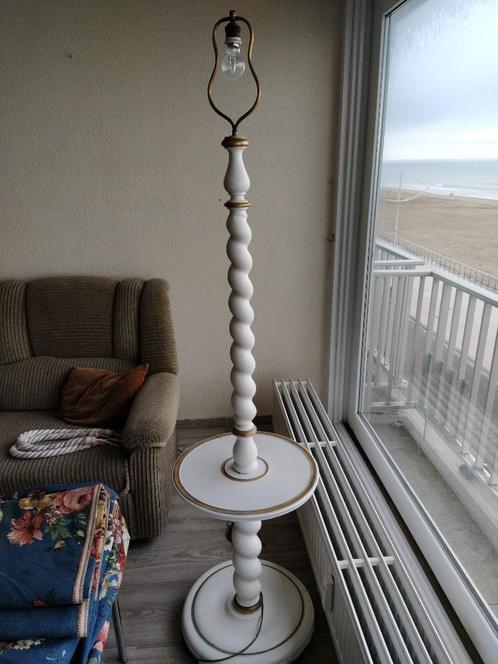 uitzonderlijke staande vintage lamp, Huis en Inrichting, Lampen | Vloerlampen, Hout, Ophalen