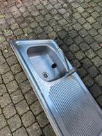 Opbouw inox spoelbak met mengkraan, Doe-het-zelf en Bouw, Ophalen, Gebruikt, Inox, Overige typen