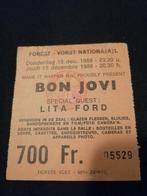 Ticket BON JOVI + LITA FORD ( Tour New Jersey Syndicate ) -, Décembre