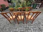 Zes eiken stoelen, Ophalen, Gebruikt, Bruin, Vijf, Zes of meer stoelen