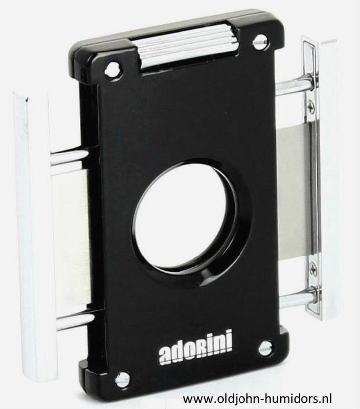 ADORINI NEPTUNE SIGARENKNIPPER CHIRURGISCH STAAL ZWART skn22, Verzamelen, Rookartikelen, Aanstekers en Luciferdoosjes, Nieuw, Tabaksdoos of Verpakking