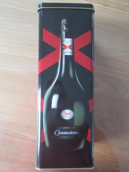 Champagne Commodore de Castellane Metalen Geschenkbox, Verzamelen, Merken en Reclamevoorwerpen, Zo goed als nieuw, Verpakking