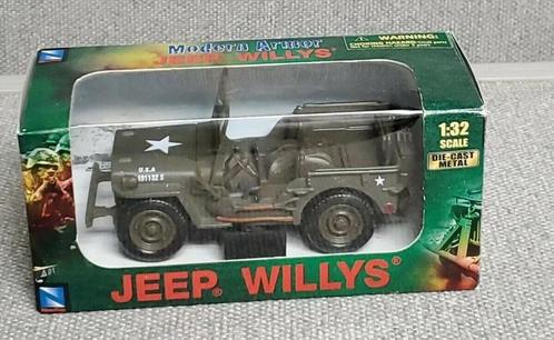 Jeep 4x4 WILLYS Militaire US ARMY WWII NEW RAY Neuve + Boite, Hobby & Loisirs créatifs, Voitures miniatures | 1:32, Neuf, Voiture