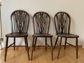 6 stuks houten stoelen