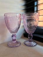 2 vintage wijn/waterglazen, Antiek en Kunst, Ophalen of Verzenden