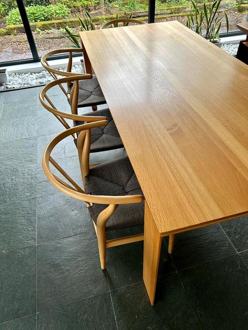 Design Eettafel - Kluskens Portofino - massief eik, Maison & Meubles, Tables | Tables à manger, Comme neuf, 100 à 150 cm, 200 cm ou plus