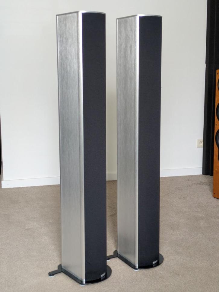 Piega P4 XL Active, ingebouwde versterker, B&O powerlink, Audio, Tv en Foto, Luidsprekerboxen, Gebruikt, Front, Rear of Stereo speakers