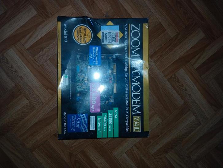 Zoom Faxmodem V.34IE — Model 873 — Nieuw/Zeldzaam, Computers en Software, Interne voedingen, Nieuw, Ophalen of Verzenden