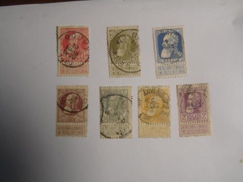 België gestempeld nr. 74/80, Postzegels en Munten, Postzegels | Europa | België, Gestempeld, Gestempeld, Ophalen of Verzenden