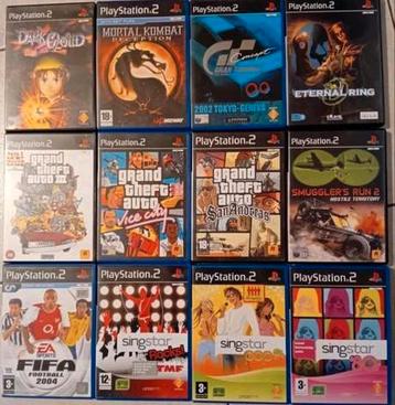 11 PS 2 Games Appart/Per1 lot  te koop=KORTING:1 lot 50€