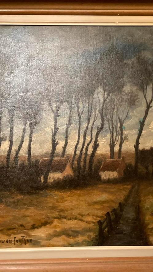 Olieverf G.V.D. Van den Fontyne, Antiek en Kunst, Kunst | Schilderijen | Klassiek, Ophalen