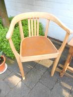 Houten armstoel in de stijl van Bauhaus of art deco, Enlèvement, Utilisé, Bois, Une