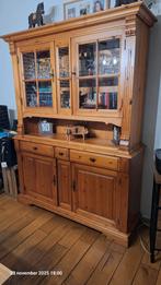 Vitrinekast grenen., Huis en Inrichting, Ophalen, 200 cm of meer, Glas, 150 tot 200 cm