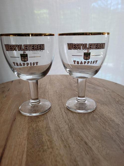 2 kleine (degustatie) bierglazen van Westvleteren, nieuw, Verzamelen, Biermerken, Zo goed als nieuw, Ophalen of Verzenden