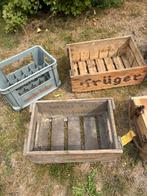 Kruger bierbak in hout, Verzamelen, Biermerken, Ophalen, Zo goed als nieuw