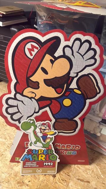 Super Mario bros. Vintage reclamepanelen karton. beschikbaar voor biedingen