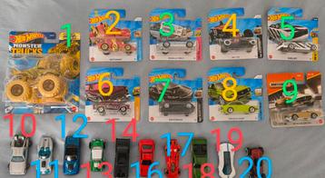 Hotwheels en matchbox autootjes beschikbaar voor biedingen