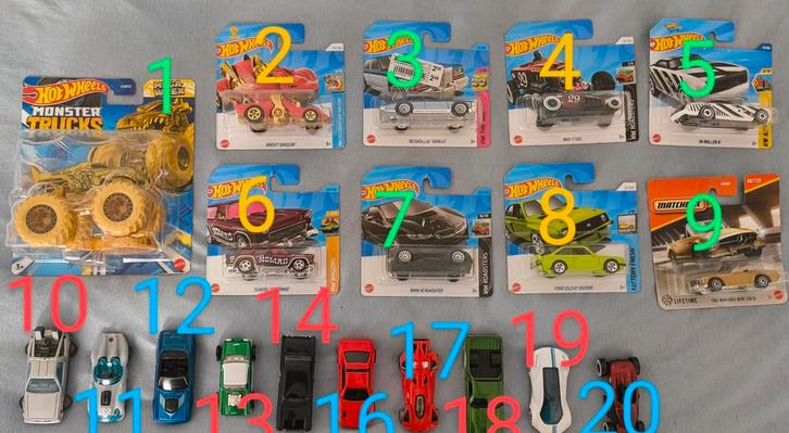 Hotwheels en matchbox autootjes, Hobby en Vrije tijd, Modelauto's | 1:43, Zo goed als nieuw, Auto, Matchbox, Ophalen