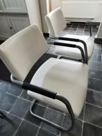 6 Perfecta Bizzy stoelen, Vijf, Zes of meer stoelen, Metaal, Gebruikt, Wit