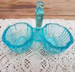 Oud turquoise peper en zout vaatjes, Antiek en Kunst, Ophalen of Verzenden