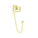 14K verguld zilveren ear cuff met ketting, Argent, Enlèvement ou Envoi, Neuf, Or