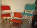 Vintage set campingstoelen, strand, Ophalen
